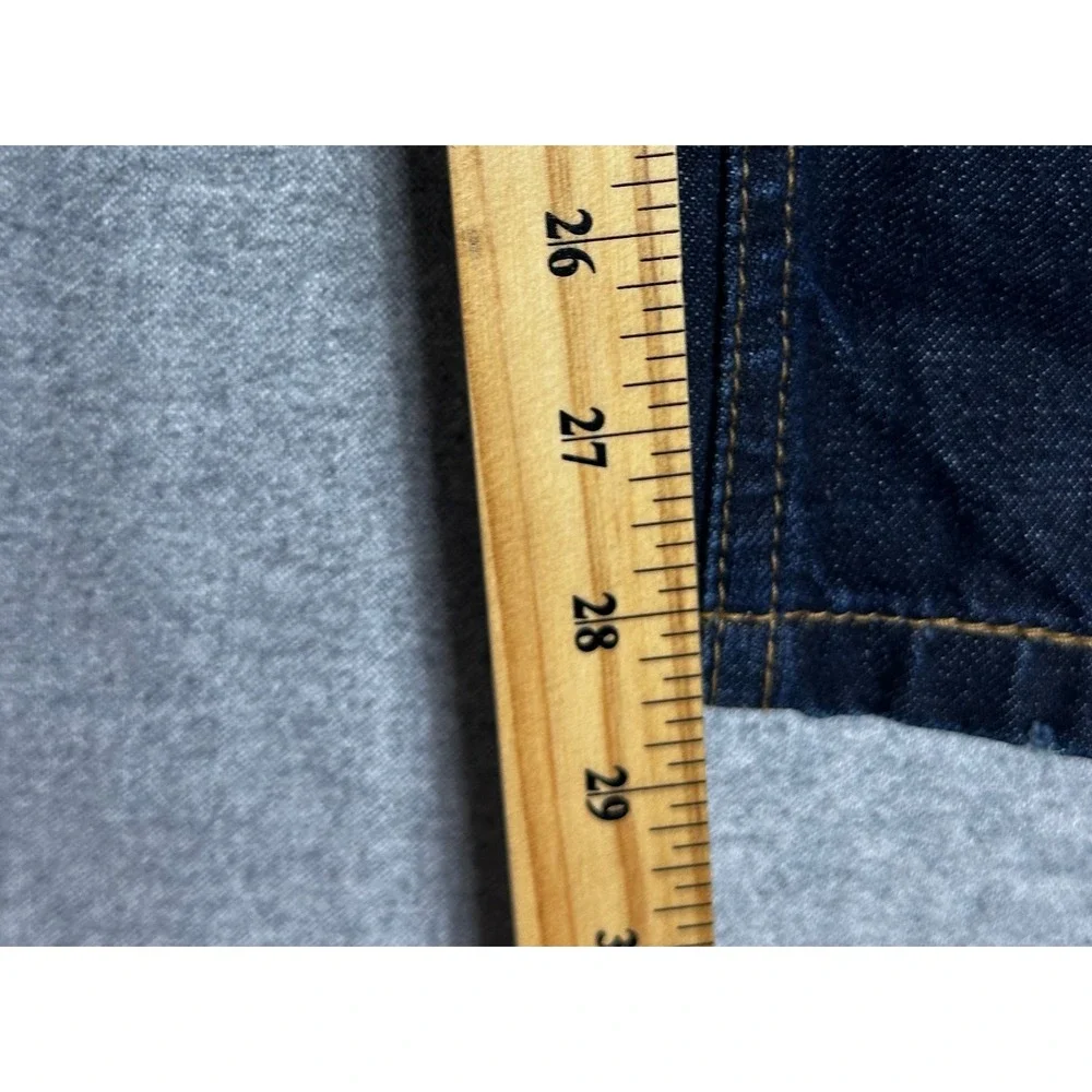 Levi 522 Jeans Mens 38x30 Blue Dark Wash Denim Western Straight